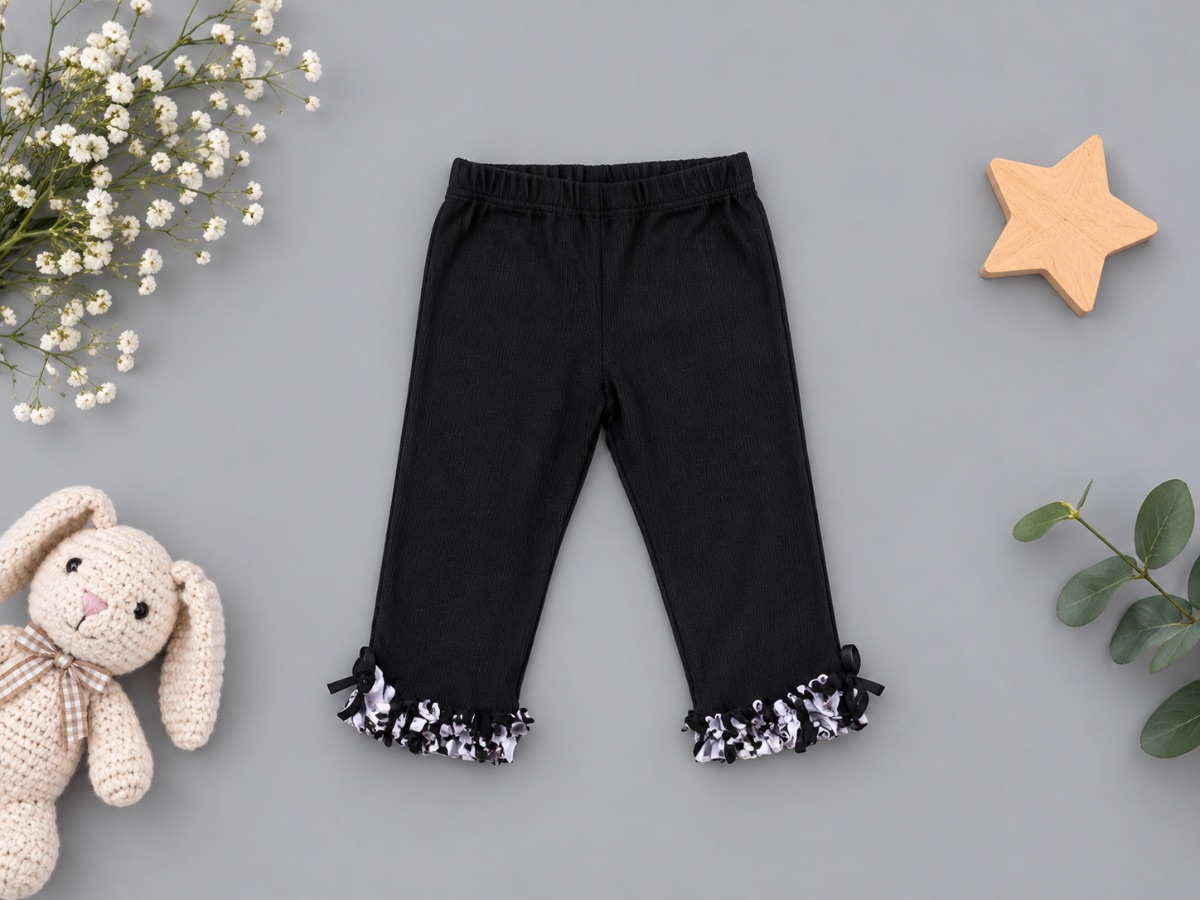 Midnight Bow Lace Leggings