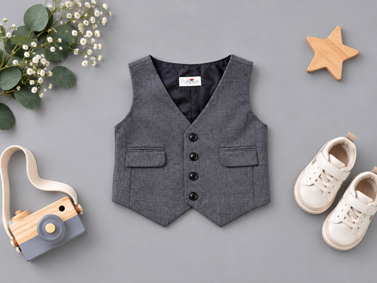 Classic Charcoal Grey Waistcoat