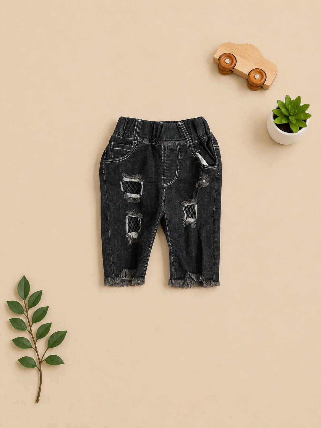 Midnight Distressed Denim Jeans