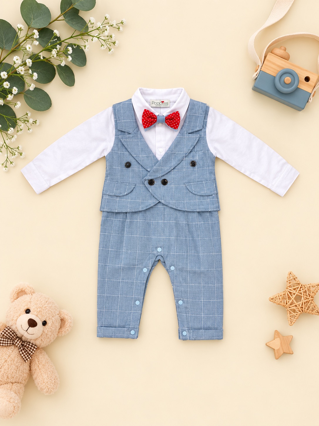 Little Gentleman Blue Check Suit