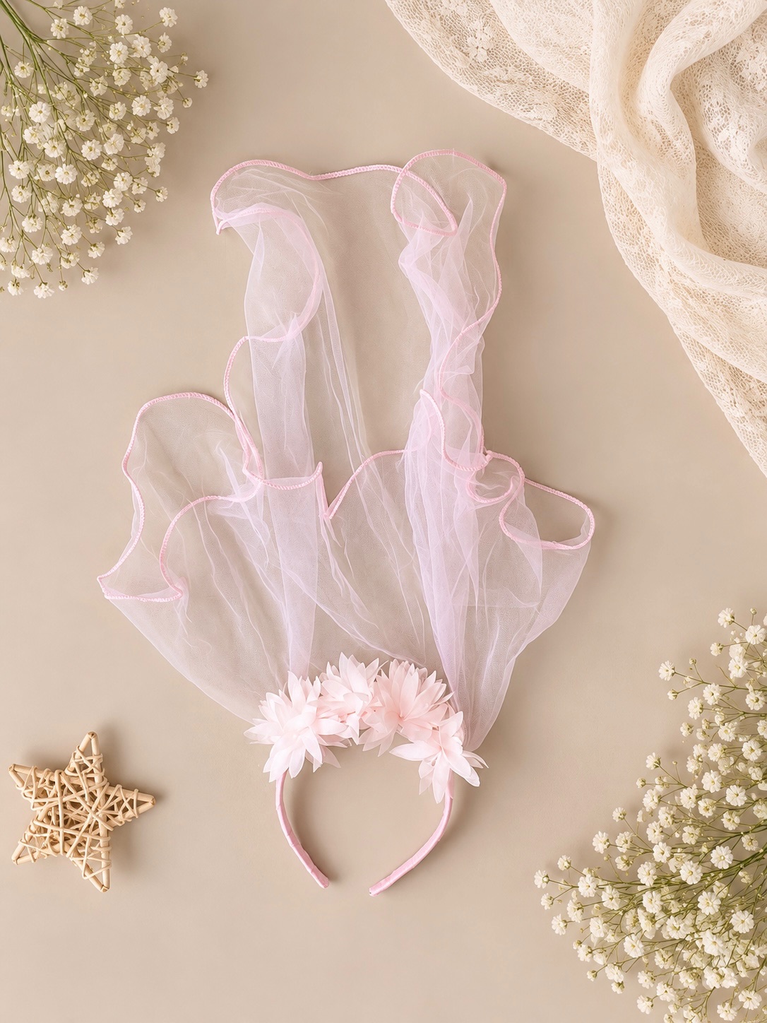 Little Blossom Tulle Veil Headband