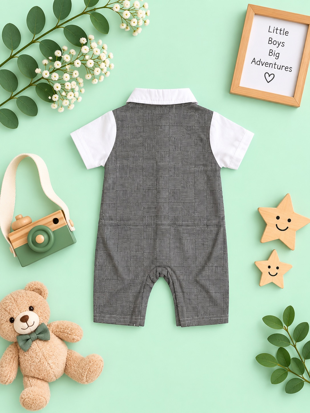 Little Gentleman’s Classic Bow Romper — photo 2