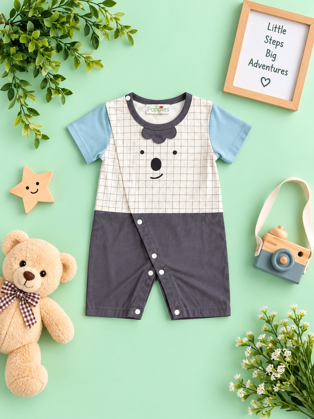 Little Explorer Bear Romper