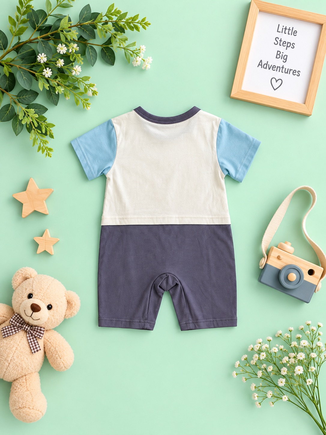 Little Explorer Bear Romper — photo 2