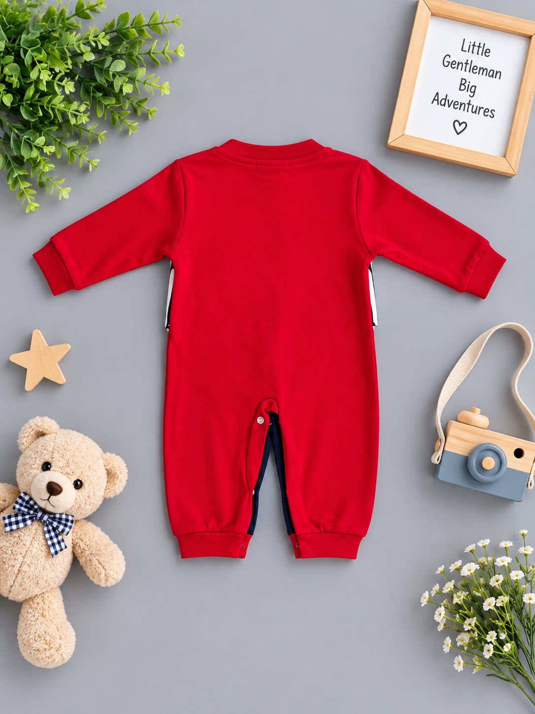 Little Gentleman Tuxedo Romper — photo 2