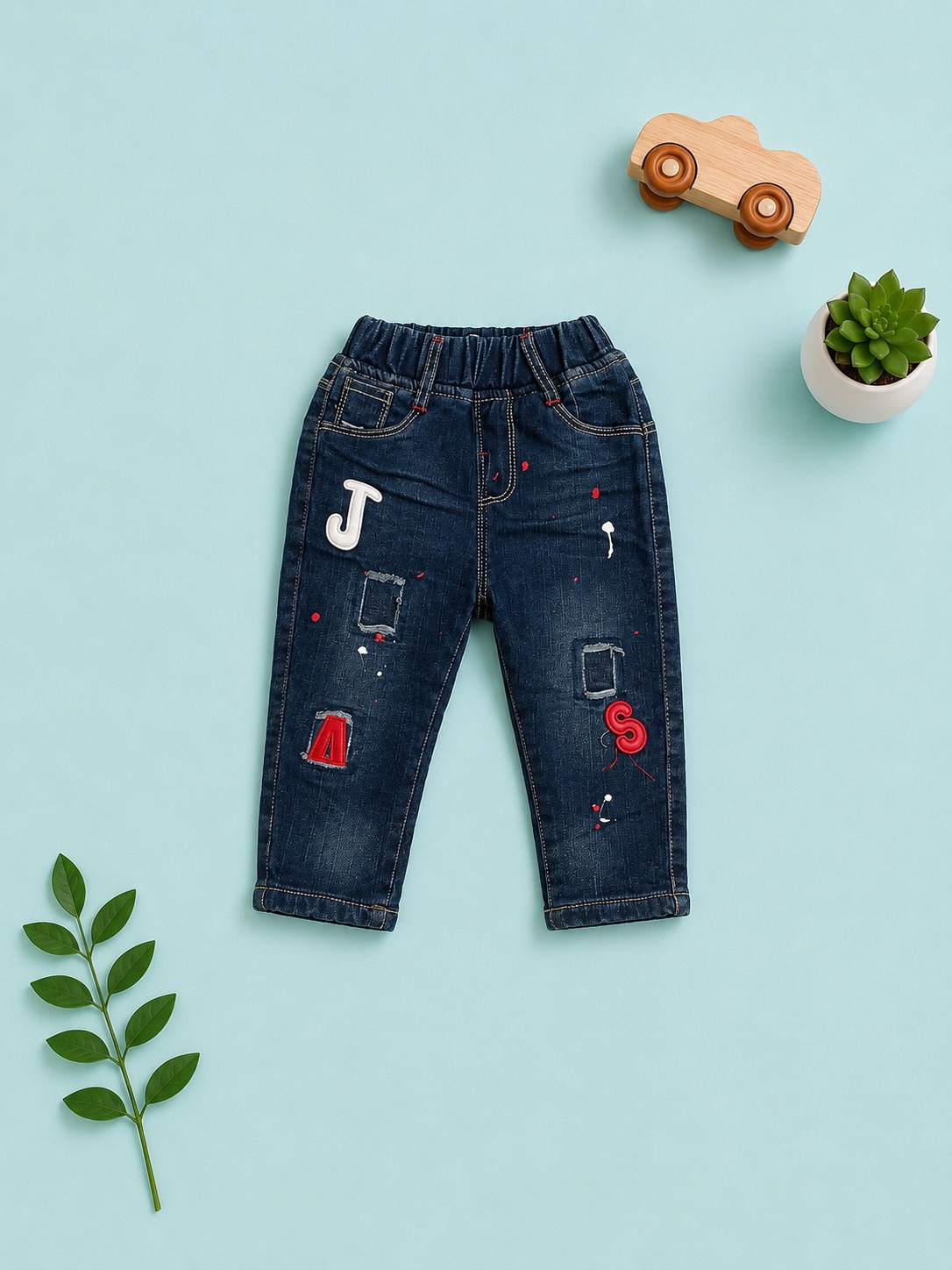Urban Patchwork Denim Jeans