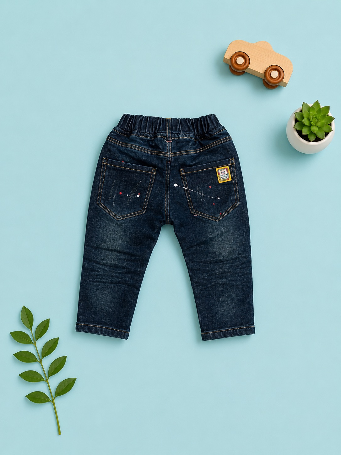 Urban Patchwork Denim Jeans — photo 2