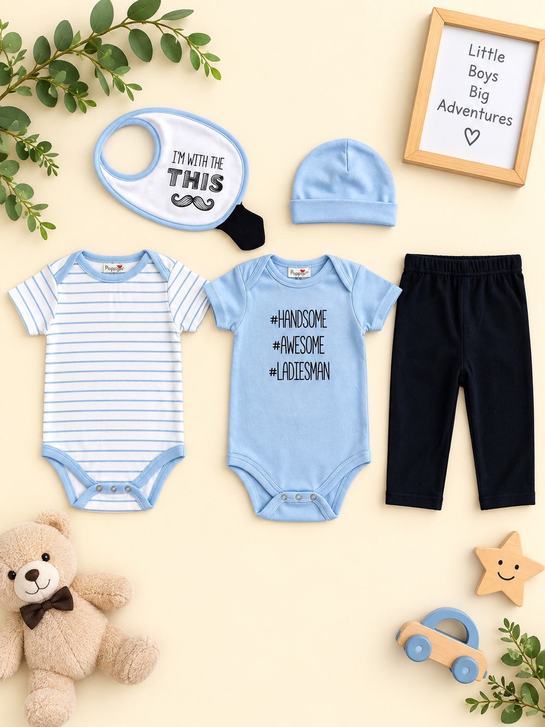 Little Gentleman Blue 3-Piece Set