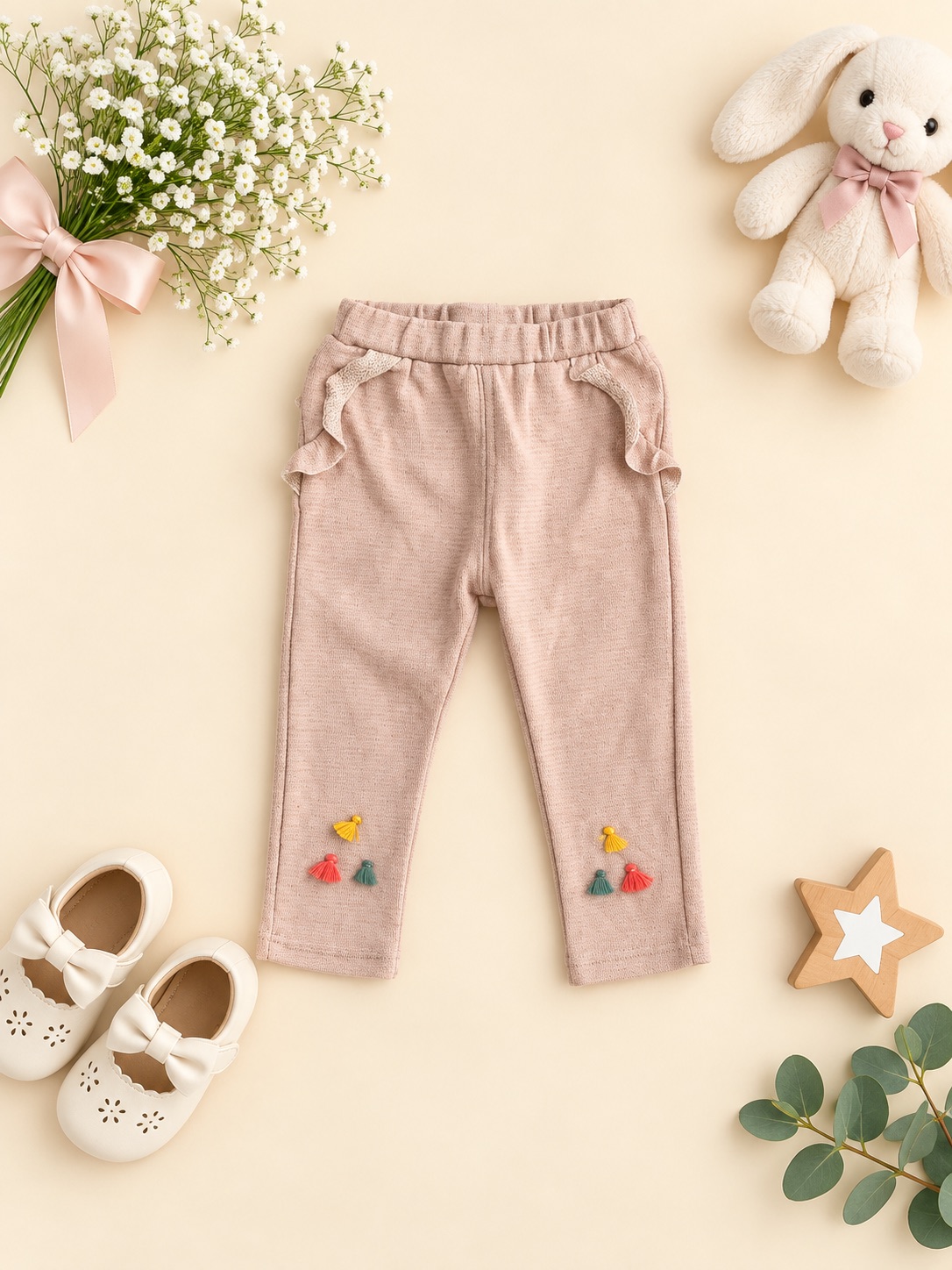Blush Tassel Comfort Pants