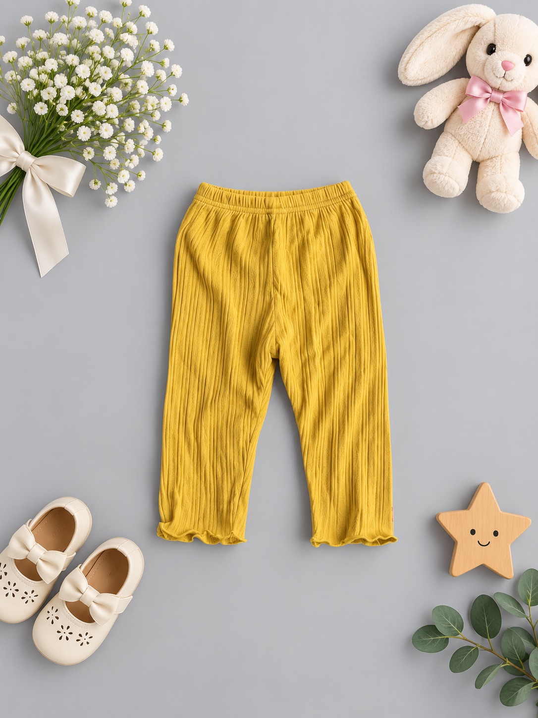 Sunshine Bow Ribbed Pants — photo 2
