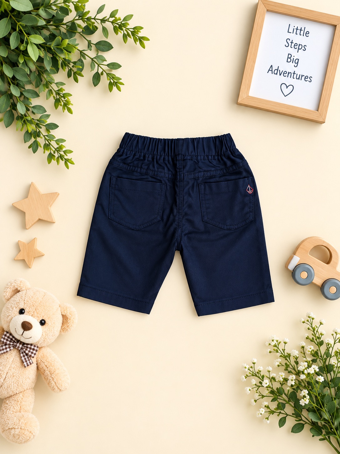 Little Explorer Navy Shorts — photo 2