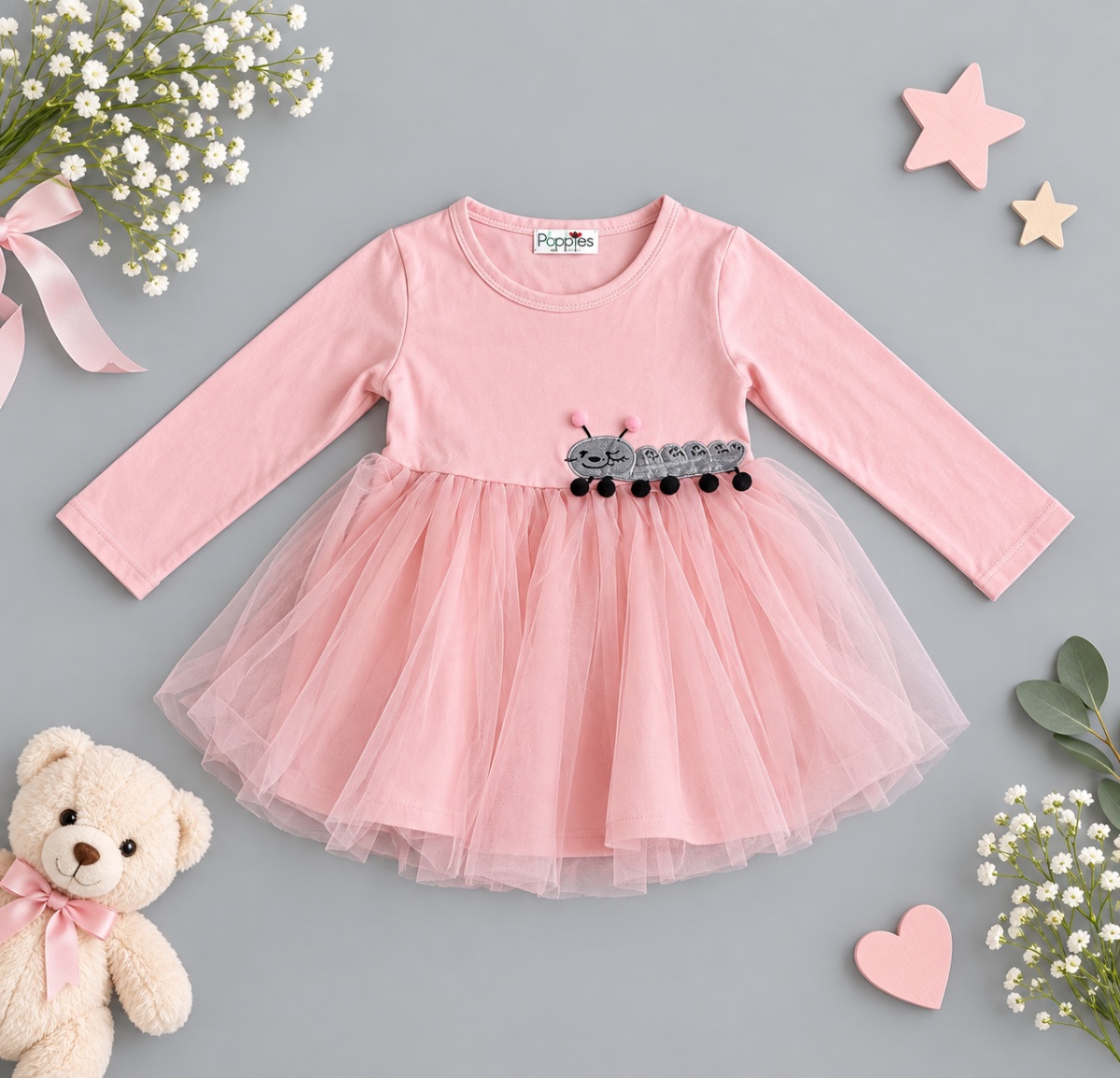 Pink Caterpillar Tutu Dress
