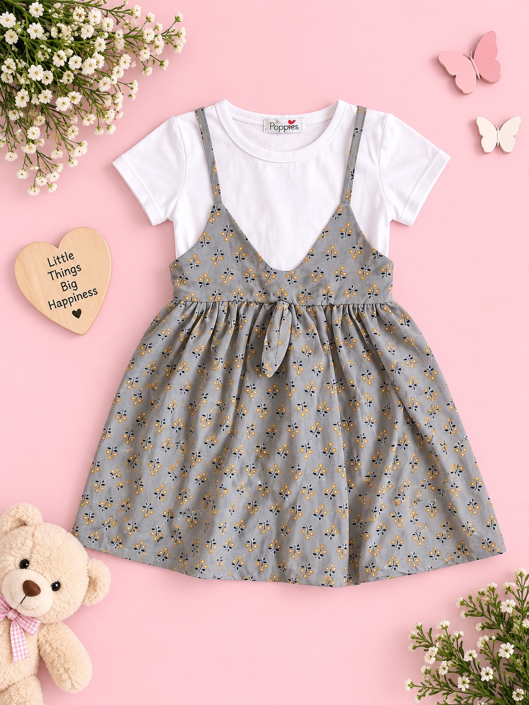 Little Blossom Pinafore Set