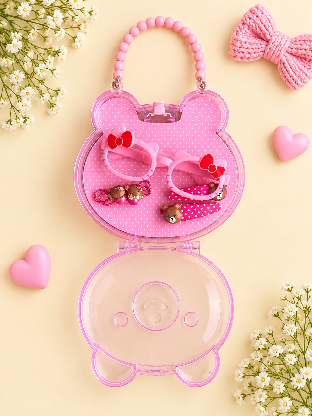 Pink Hair Accessory Set