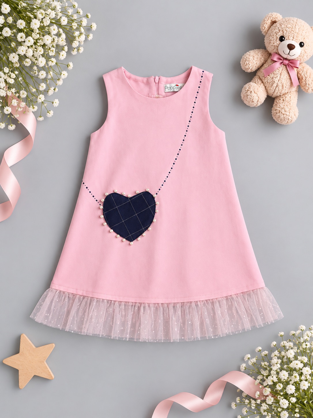 Pink Pearl Heart Dress