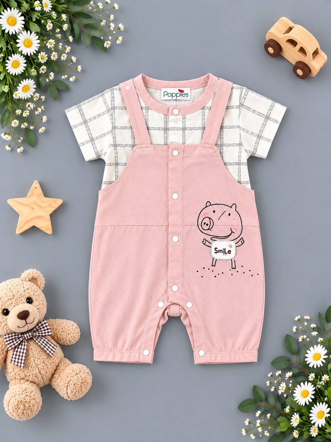 Pinky Piggy romper