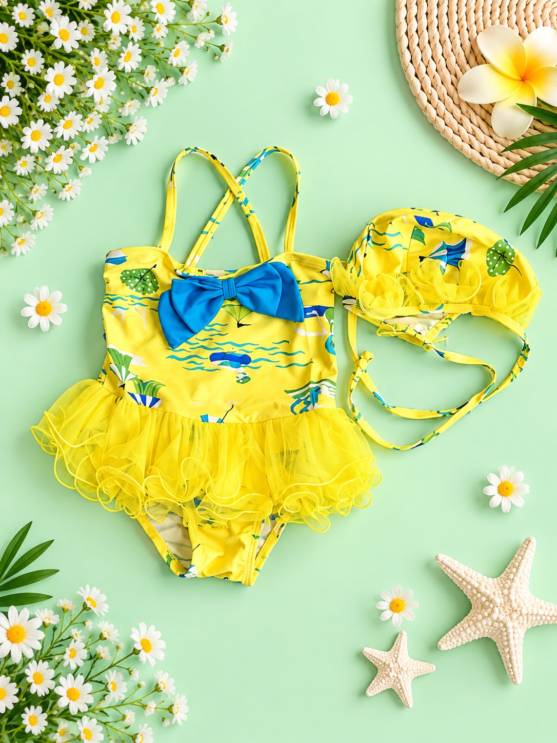 Sunshine Splash Ruffle Swimsuit — photo 2