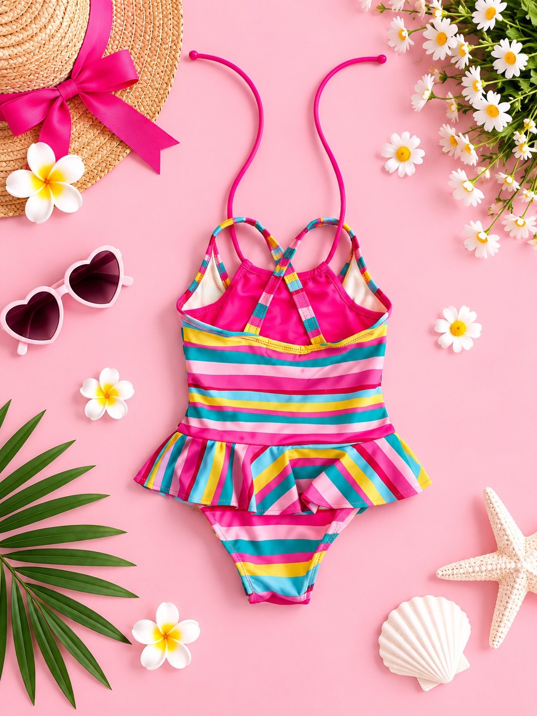 Rainbow Splash Bow Swimsuit — photo 2
