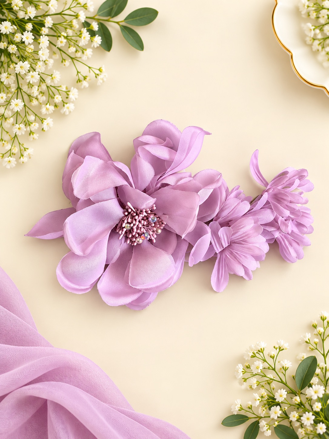 Lavender Bloom Floral Fascinator