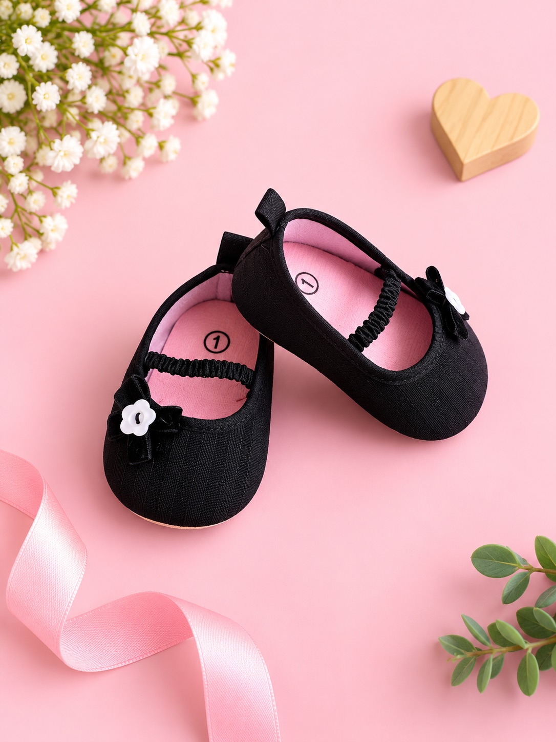 Little Black Blossom Mary Janes — photo 2
