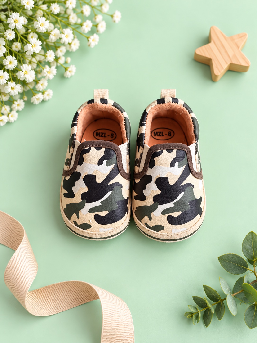 Little Camo Adventure Slip-Ons